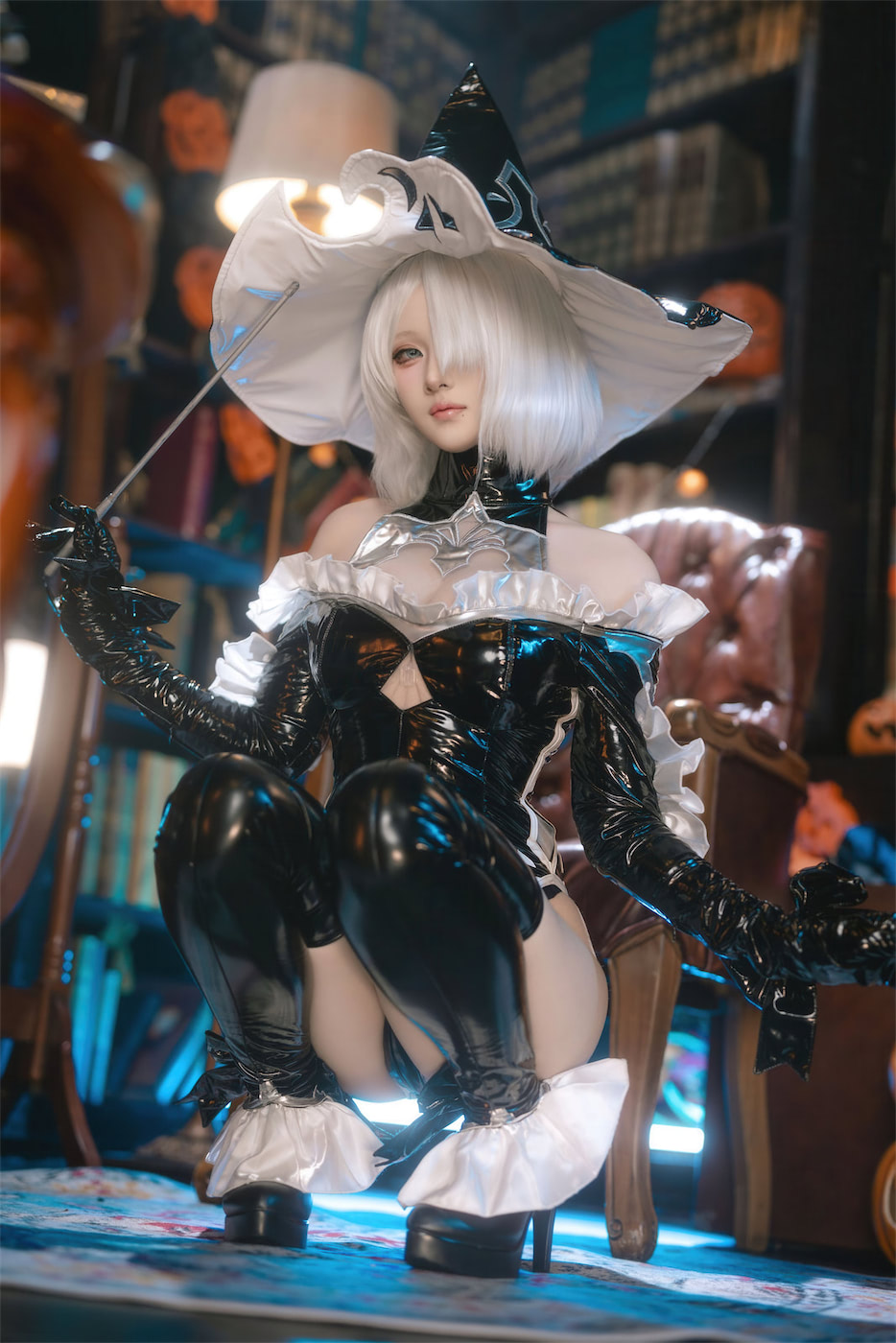 屿鱼 尼尔2B万圣女巫同人70图(尼尔 传说鱼)插图1