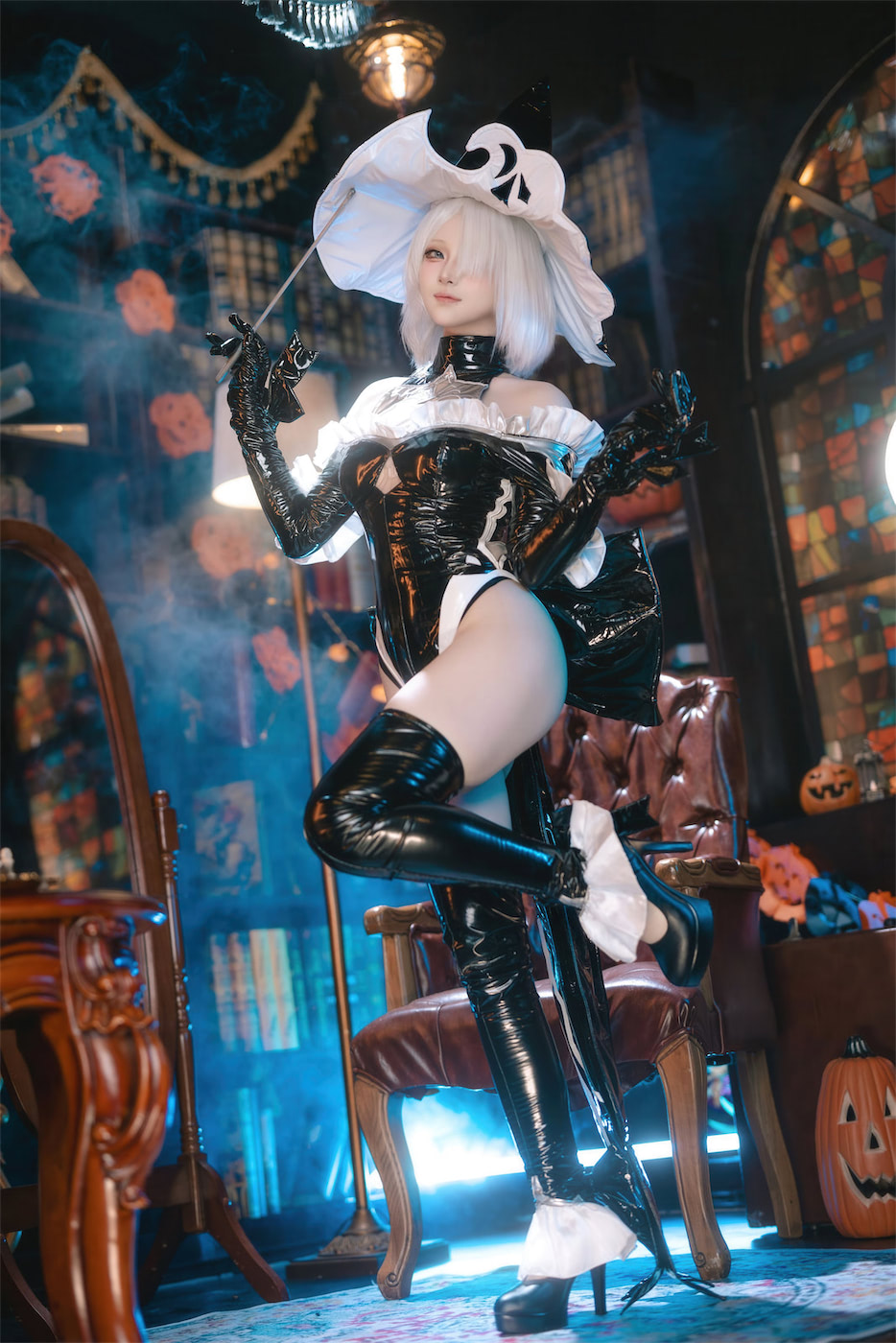 屿鱼 尼尔2B万圣女巫同人70图(尼尔 传说鱼)插图6