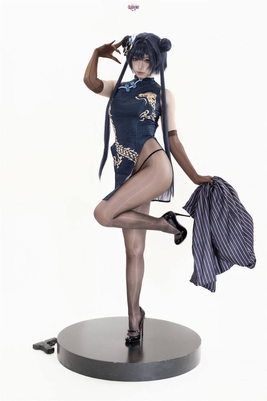 柒柒要乖哦 蔚蓝档案妃咲旗袍兔女郎116图(柒柒要乖哦的微博)插图