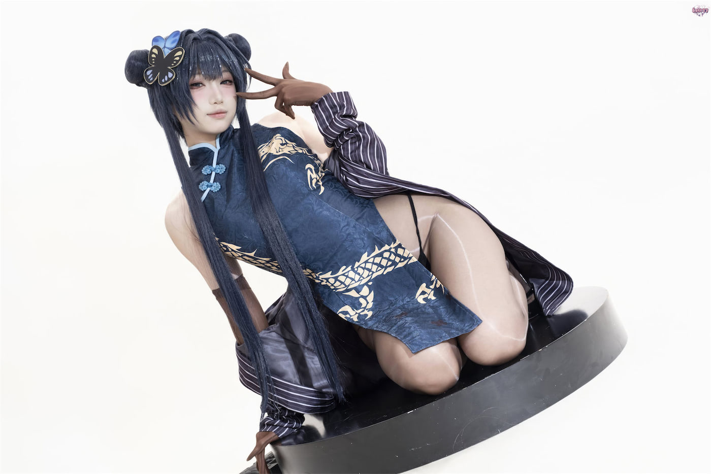 柒柒要乖哦 蔚蓝档案妃咲旗袍兔女郎116图(柒柒要乖哦的微博)插图1