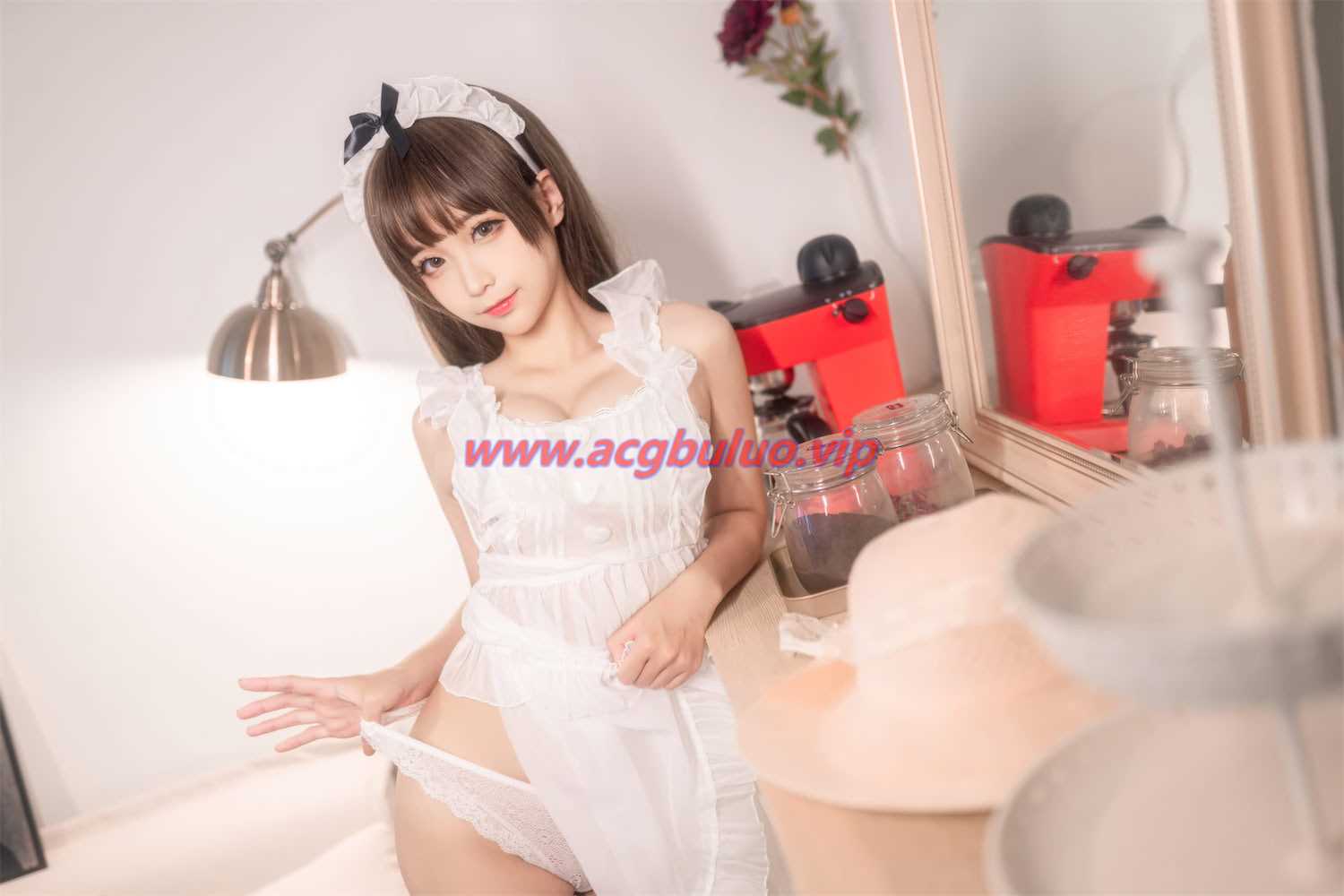 蠢沫沫内衣蕾丝围裙40图(Cosplay蠢沫沫)插图