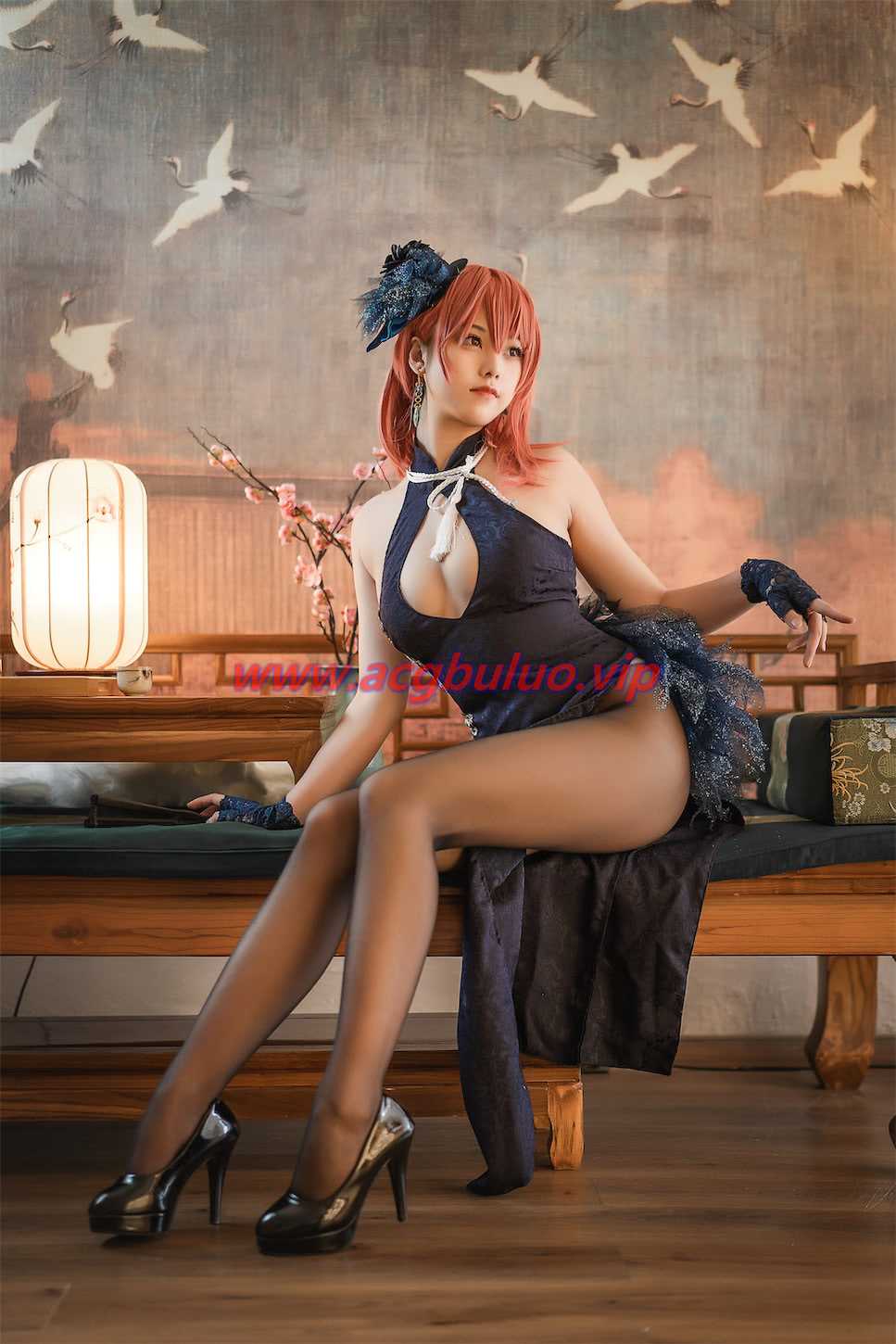 蜜汁猫裘黑太子旗袍40图(蜜汁猫裘真名)插图1