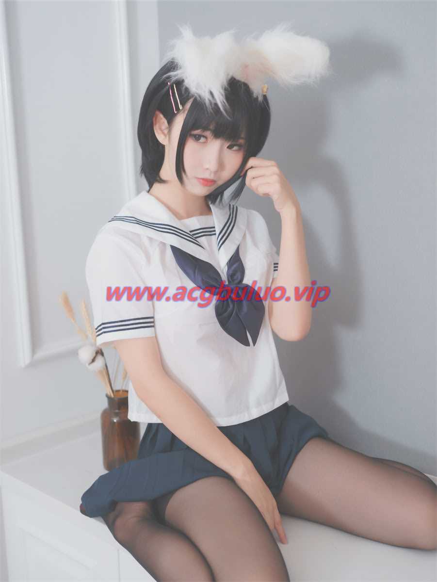 面饼仙儿水手服白兔耳17图(面饼仙儿三次元)插图