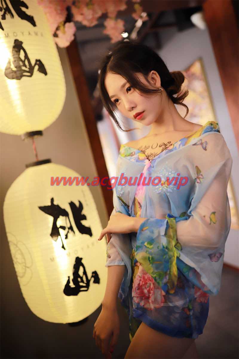 抖娘利世桃山薄纱和服30图(抖娘利世秘)插图