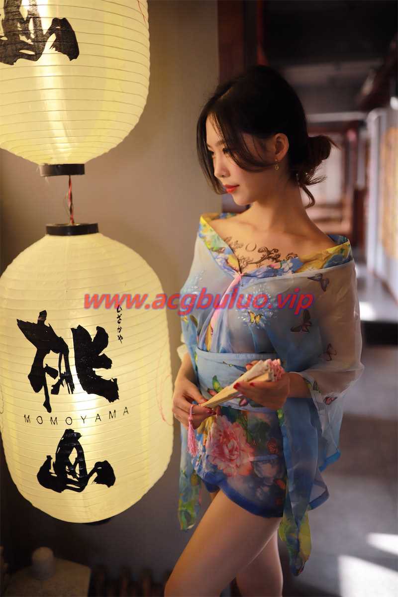 抖娘利世桃山薄纱和服30图(抖娘利世秘)插图3
