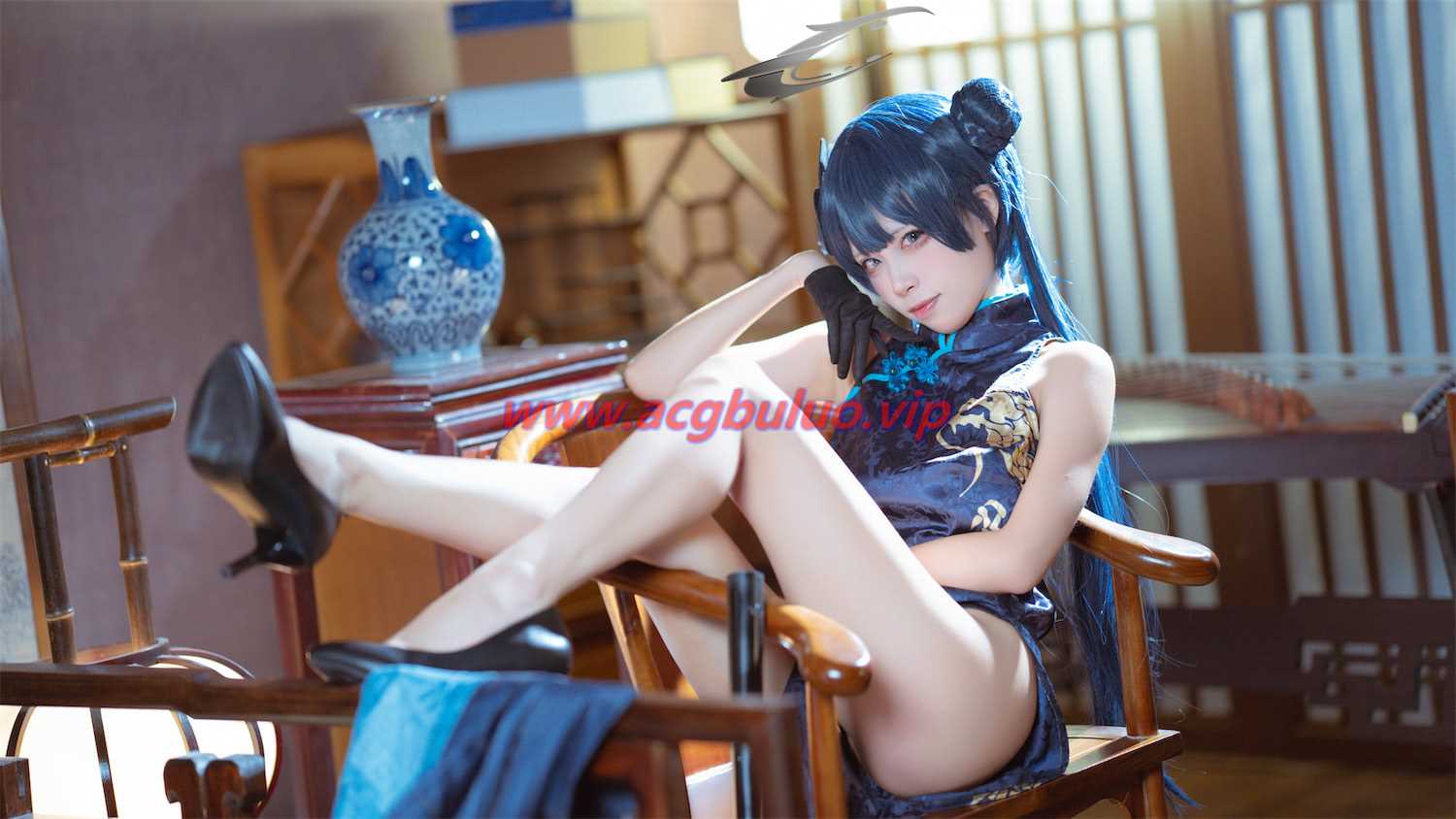 是三不是世w妃咲旗袍42图(是三不是世cos)插图3