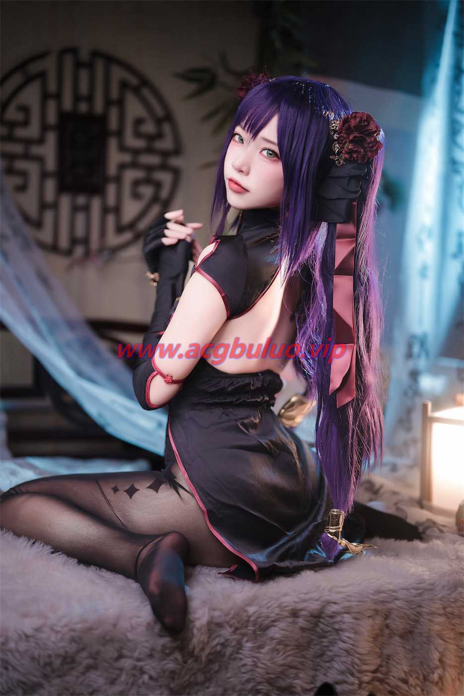 二佐Nisa原神莫娜旗袍36图(二佐nisa博主身高多少)插图2